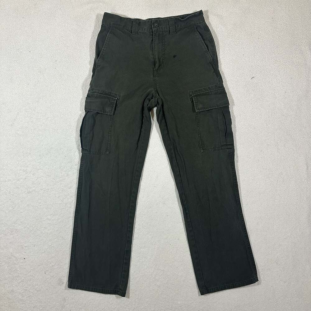 Billabong Men's Size 28 Dark Olive Green Cargo Pants Straight Leg Skate Y2K